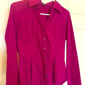 Express Fuchsia Button Down